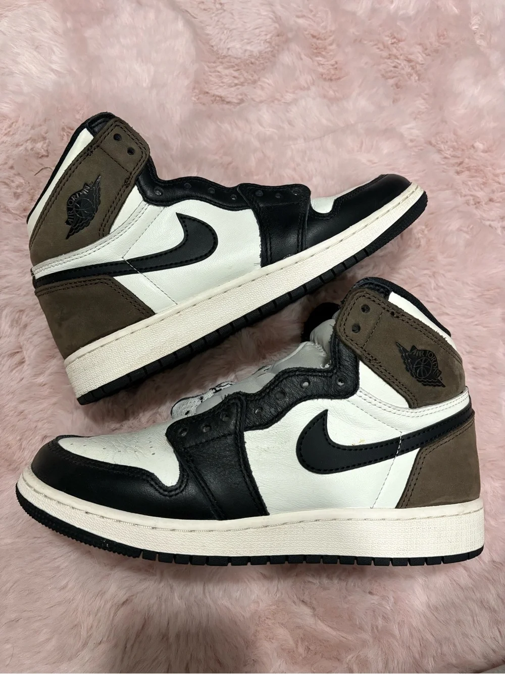 Nike Air Jordan 1 High Black White Brown - Men's Sneakers